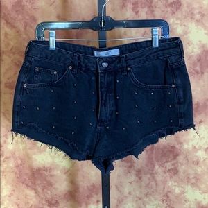 Topshop Moto Kiri studded shorts